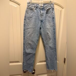 Agolde Women's Light Blue Straight Leg Jeans